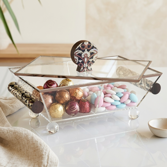 Two-Section Serving Platter